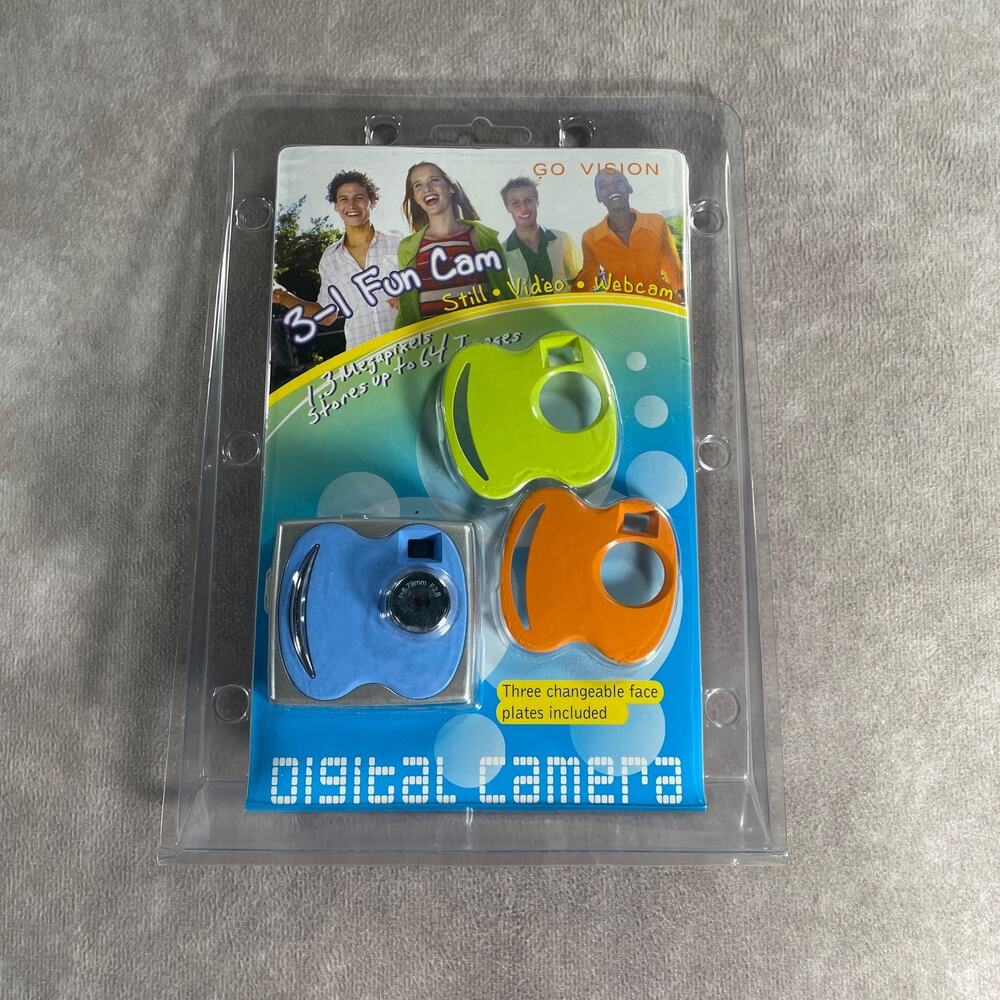 Go Vision 3-1 Fun Cam Digital Camera 1.3MP Still Video Mini NIB